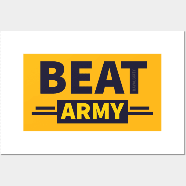 Navalocity: Beat Army GoldBL003B3 Wall Art by Navalocity